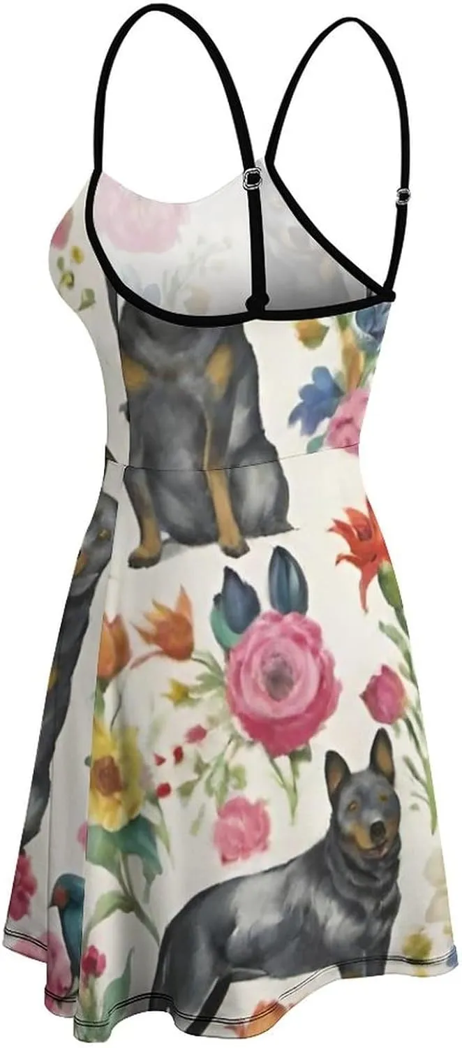 Women's Casual Flowy Long Dress for Vacation Party Wedding