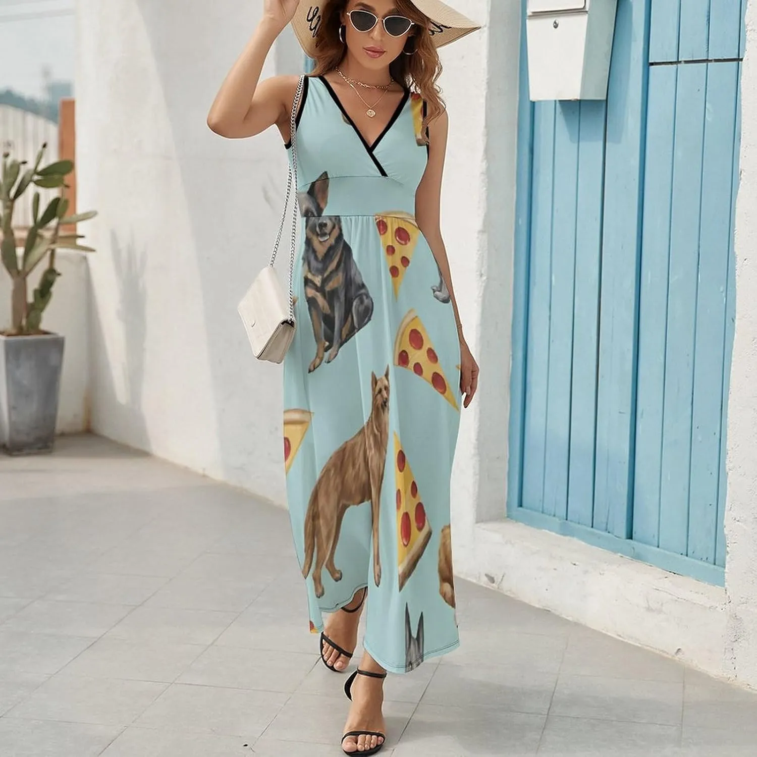 Women's Casual Loose Flowy Swing Shift Dresses for Vacation Party Wedding