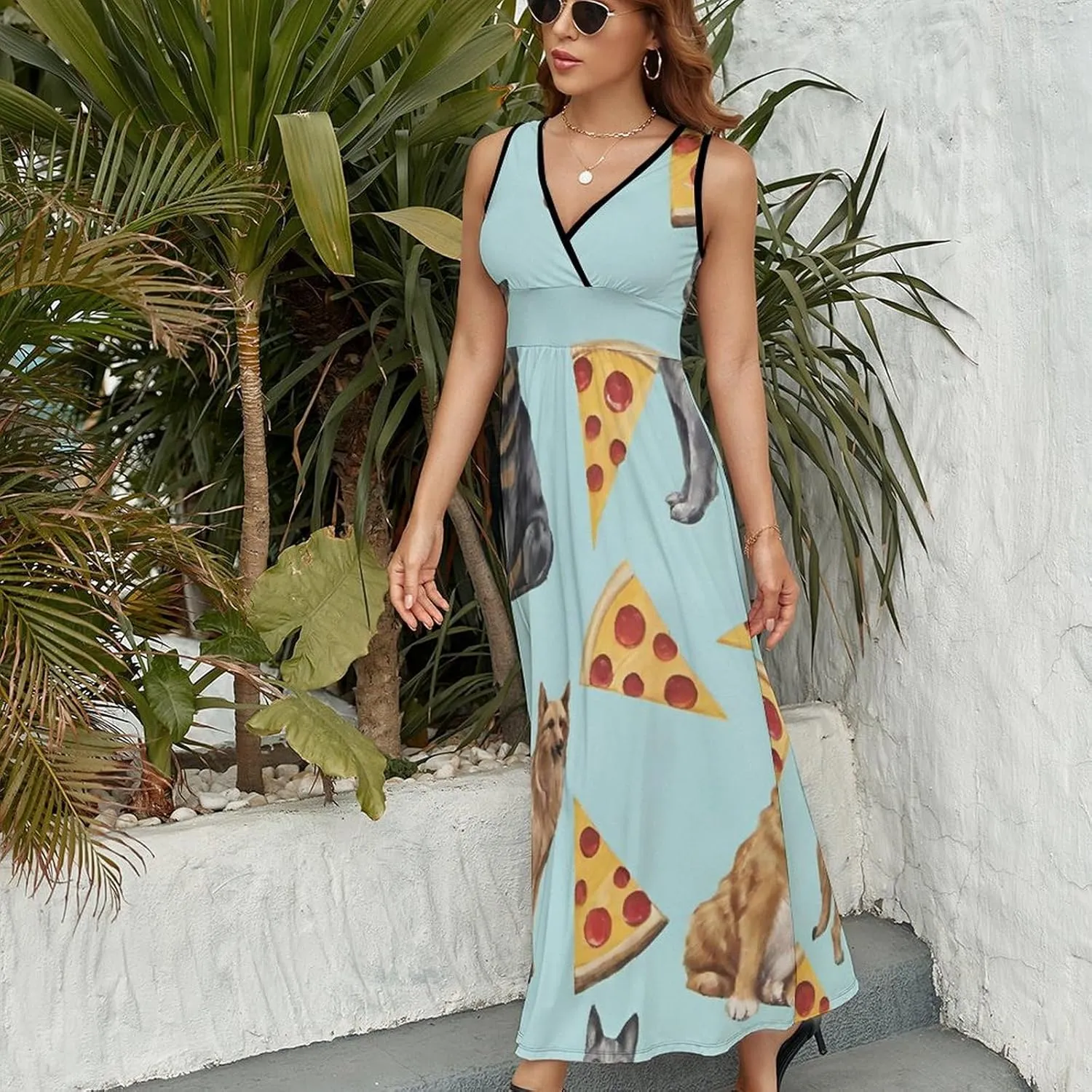 Women's Casual Loose Flowy Swing Shift Dresses for Vacation Party Wedding