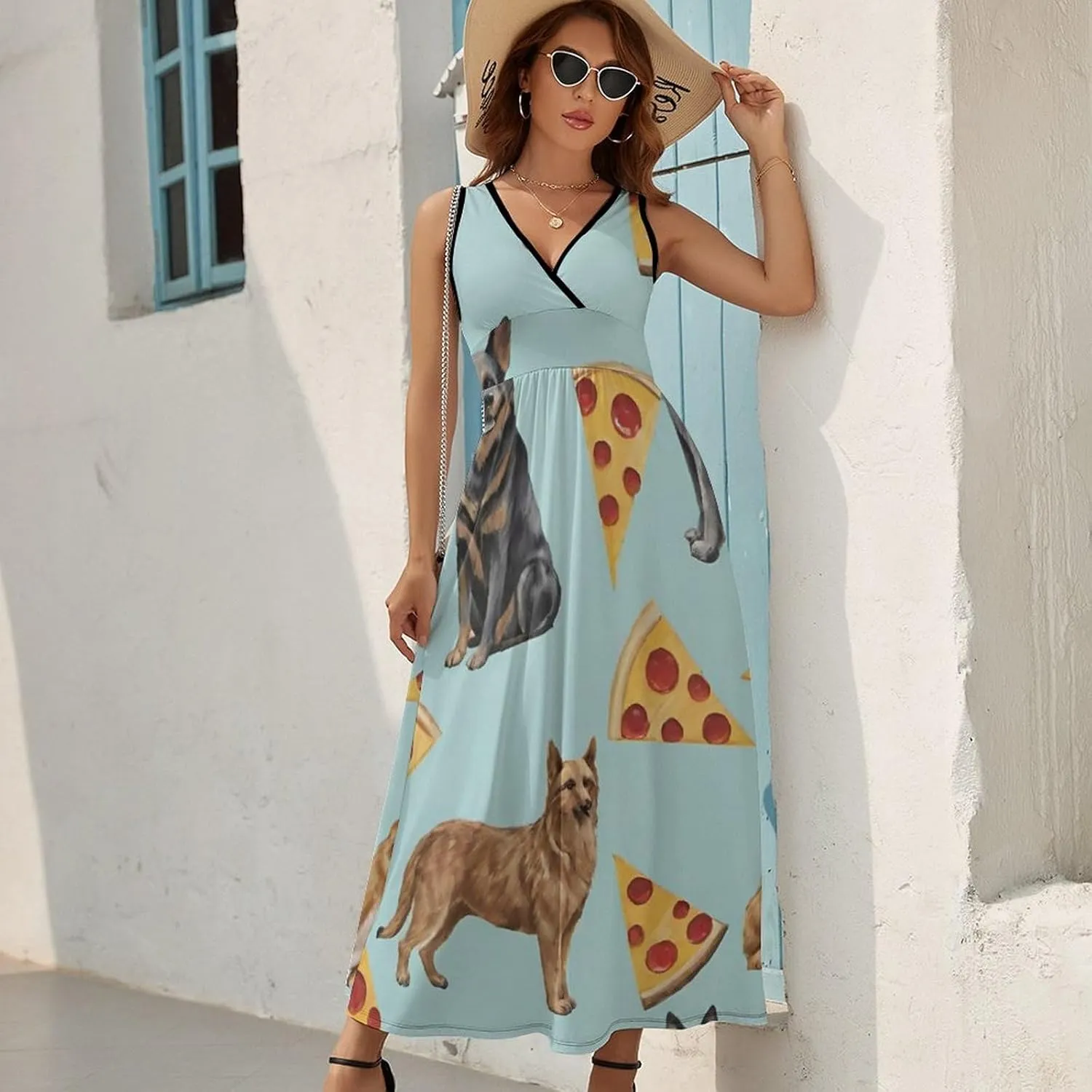 Women's Casual Loose Flowy Swing Shift Dresses for Vacation Party Wedding