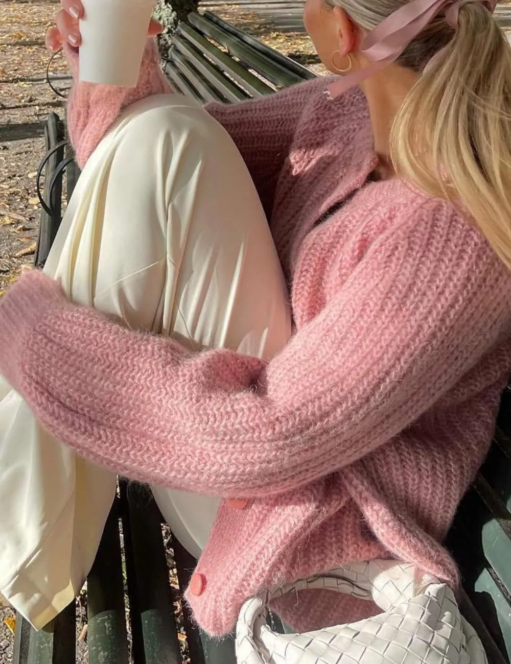 Women's Casual Open Front Cardigan Fall Winter Long Sleeve Button Down Sweater Chunky Knit Outwear Coat