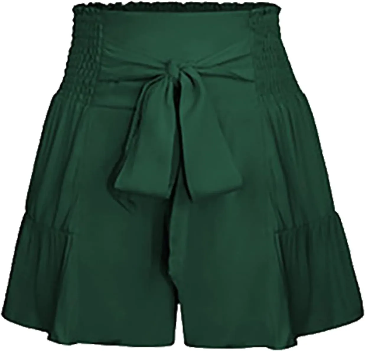 Women's Cute Skirts Ruffle Flowy Mini Skirts Comfy High Waist Flared Casual Beach Short Skirts Trendy Pleated Skirts