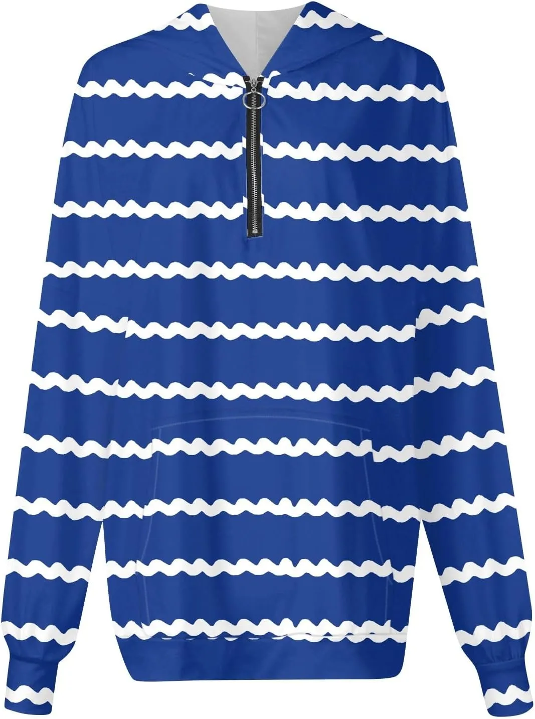 Womens Shirts Casual Quarter Zip Hoodie Pullover Striped Sweaters Trendy Long Sleeve Knitted Sweatshirt Casual Sweater Tops