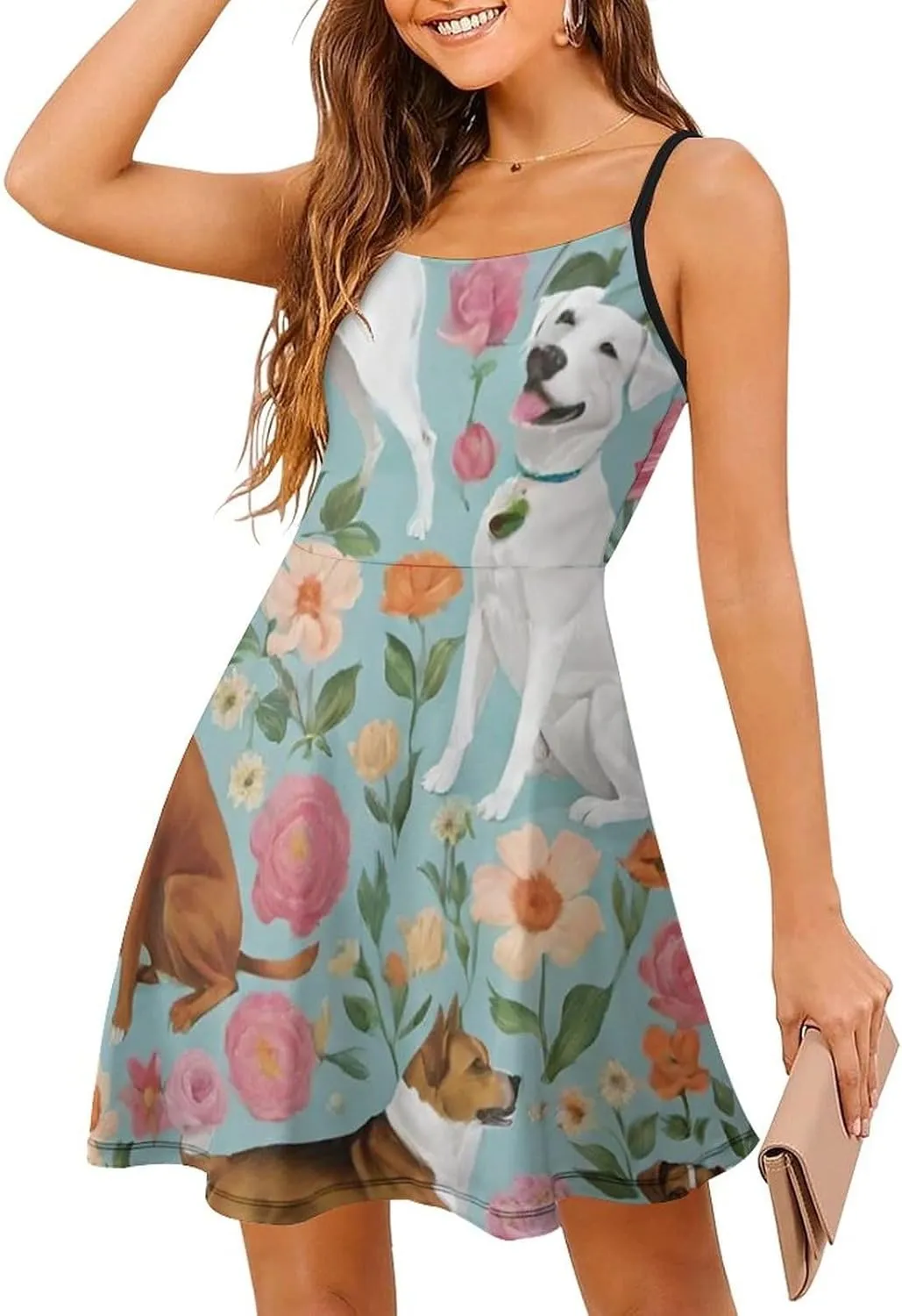 Women's Summer Casual Bodycon Cami Dress for Party Beach Date