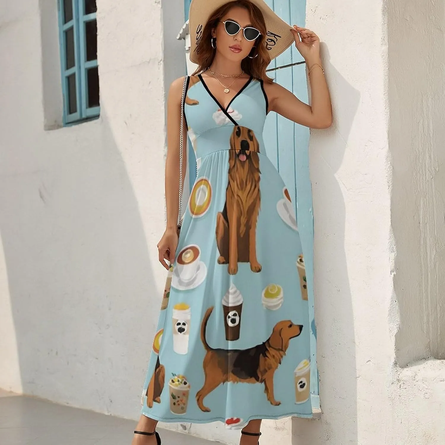 Women's Summer Casual Flowy Long Dress for Vacation Party Wedding