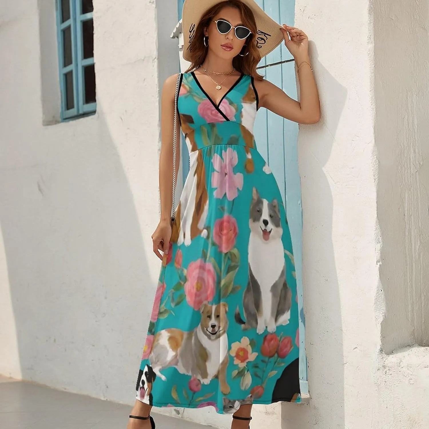 Women's Summer Flowy Long Dress for Vacation Party Wedding