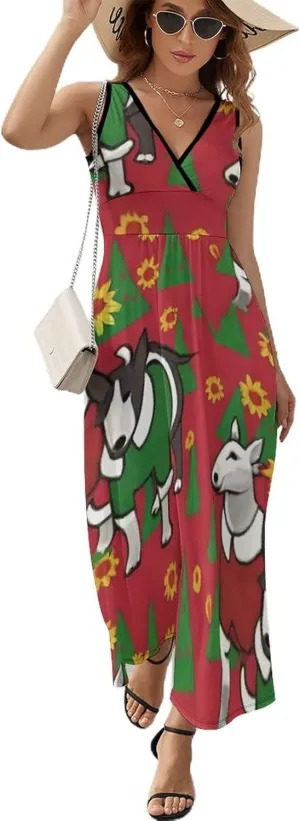 Women's Summer Flowy Long Dress for Vacation Party Wedding