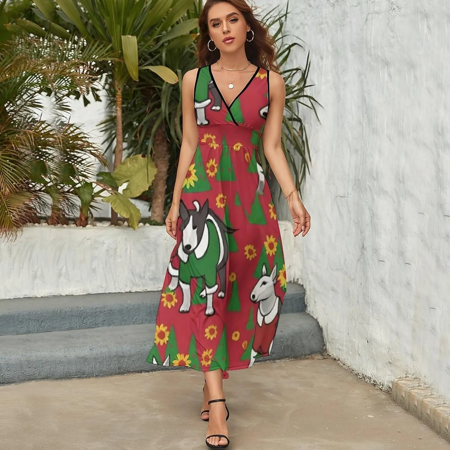 Women's Summer Flowy Long Dress for Vacation Party Wedding