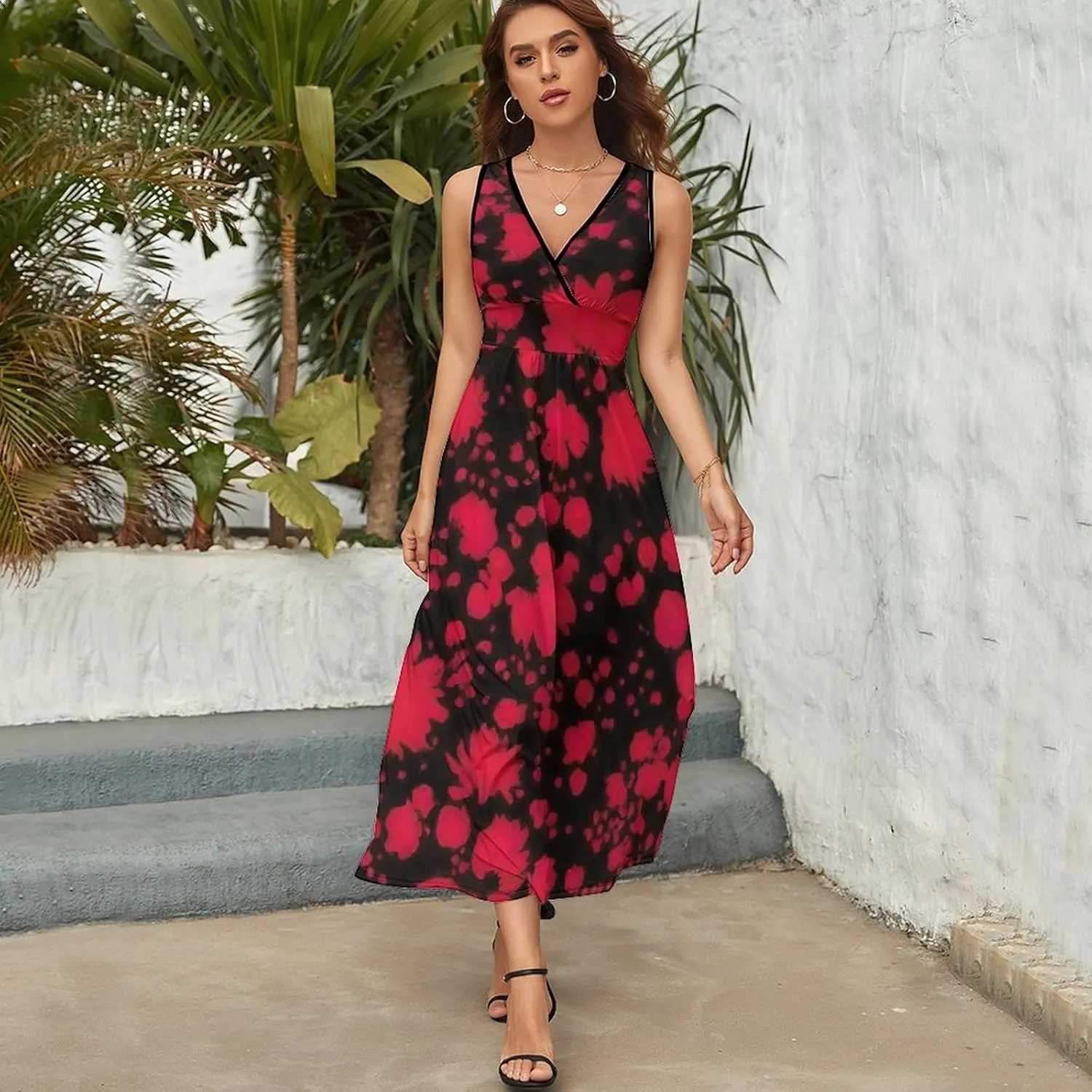 Women's Summer Swing Dress for Party Holiday Beach