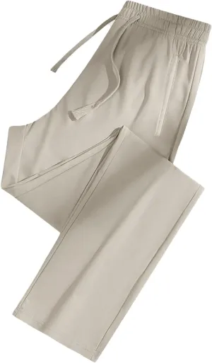 Women's Sweatpants Baggy Casual Drawstring Straight Leg Lounge Pants Outfits Athletic Breathable Joggers with Pockets