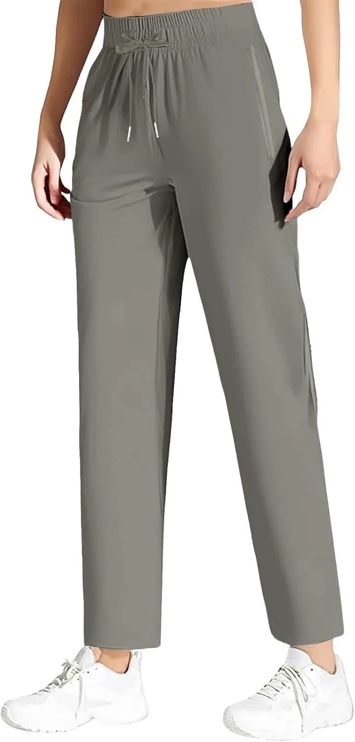 Women's Sweatpants Baggy Casual Drawstring Straight Leg Lounge Pants Outfits Athletic Breathable Joggers with Pockets
