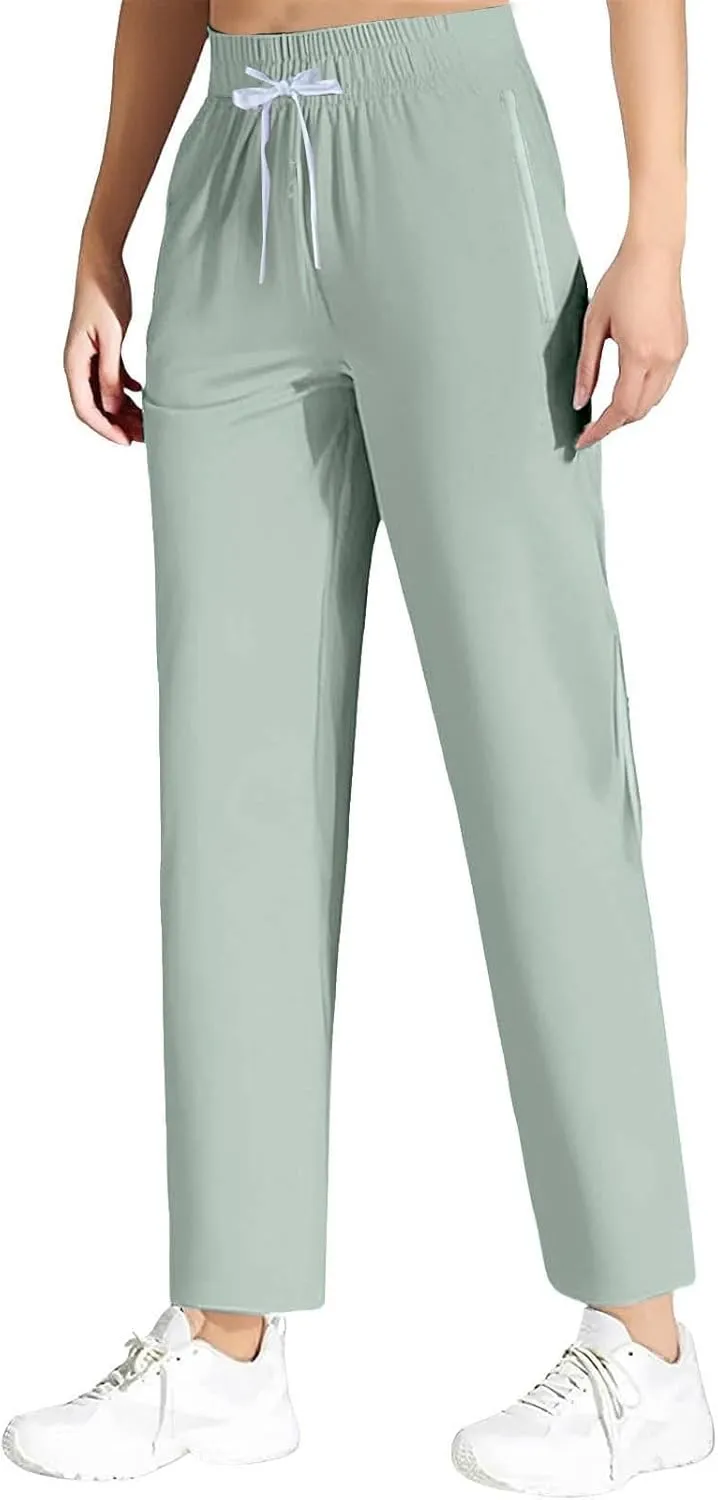 Women's Sweatpants Baggy Casual Drawstring Straight Leg Lounge Pants Outfits Athletic Breathable Joggers with Pockets