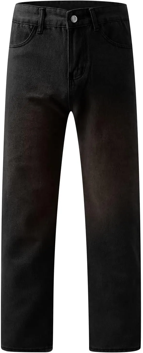 Womens Wide Leg Flare Jeans Fashion Washed High Waisted Denim Bottom Pants Daily Work Office Casual Bell Bottom Jeans