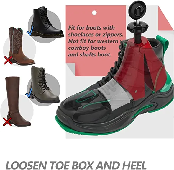 YDTREILS Boot Stretchers for Cowboy Boots | 4-Way Adjustable Shoe Stretcher for Wide Feet